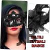 Siyah Işıltılı Tutmalı Fotoğraf Çekimi Maskesi 18x29 Cm