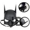 Siyah Renk Çocuk Boy Arkadan Lastikli Batman Maskesi A Kalite  20x14 Cm