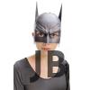Siyah Renk Çocuk Boy Arkadan Lastikli Batman Maskesi A Kalite  20x14 Cm