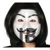 Siyah Renk Takma Kısa Saç Ve V For Vendetta Maskesi Anonymous Maskesi