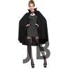 Siyah Renk Yakalı Halloween Pelerini 90 Cm