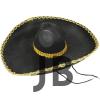 Sombrero Meksika Şapkası Mariachi Altın Şeritli Yetişkin Boy