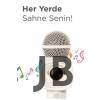 Taşınabilir Rgb Işılı Sevimli Figürlü Mikrofonlu Karaoke Bluetooth Hoparlör Krem
