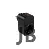 Tekli Yüksek Voltaj Korumalı Duvar Prizi 2x Type-c 1x Usb Çıkışlı Priz Grup Priz Çoğaltıcı Siyah