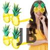 Tropikal Hawaii Ananas Şekilli Parti Gözlüğü 9.5 X 14 Cm