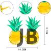 Tropikal Hawaii Ananas Şekilli Parti Gözlüğü 9.5 X 14 Cm