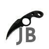 W Hrt2 Tırtıklı Karambit 17 Cm - Özel Kılıflı