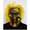 Wild Skull - Bakır Kafatası Sarı Saçlı İskelet Maske