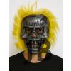 Wild Skull - Metal Kafatası Sarı Saçlı İskelet Maske