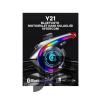 Y21 Rgb Işık Efektli Intercom Bluetooth Motosiklet Kask Kulaklığı Intercom Kulaklık