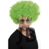 Yeşil Renk Kıvırcık Afro Bonus Peruk