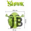 Yeşil Shrek Maskesi 21x25 Cm