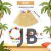 Yetişkin Çocuk Hawaii Parti Seti - 40 Cm Naturel Etek + Çiçek Aksesuarlar (5 Parça)