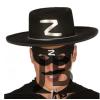 Z Logolu Yetişkin Zorro Şapkası Ve Zorro Maskesi